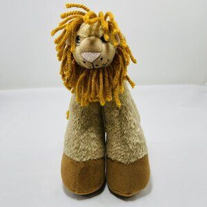 Bestever Funny Feet Lion Plush Toy Weighted Standing Long Legs Yarn Hair Safari